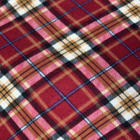 Umgee plaid turtle neck top with bell sleeves. Sm - Picture 6 of 6